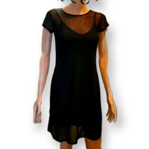 Black Sheer overlay and Black dress